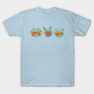 OMG YES WTF Shooketh Surprised Quarantine Buddies T-Shirt